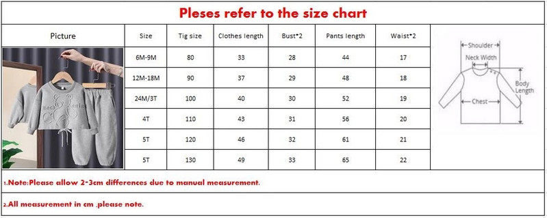 2023 Φθινόπωρο παιδικά ρούχα για κορίτσια Νέα καθημερινή αθλητική φόρμα μακρυμάνικη καρτούν σετ αρκουδάκι Βρεφικά ρούχα Βρεφικά παντελόνια 3-12 ετών