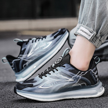 Есенни спортни обувки за джогинг в стил двойка 2023 Мъжки обувки Мрежести мъжки масивни ежедневни маратонки Удобни обувки за ходене