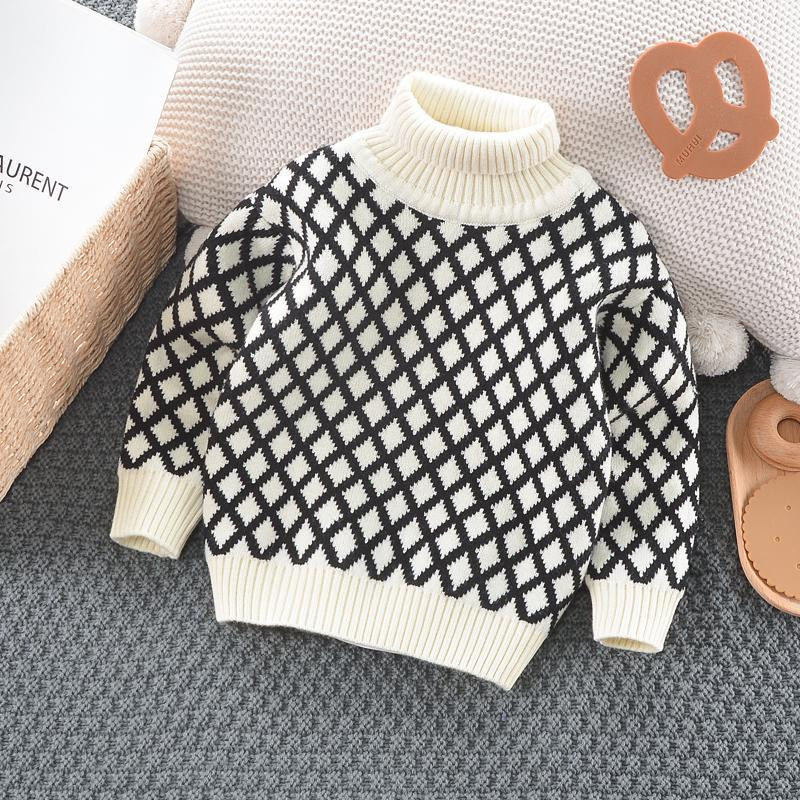 Poiste kampsun Talvine tüdrukute riided Laste kuduja kampsunid kilpkaelusega laste moerõivad soojad kostüümid lasteriided 2-8 a.