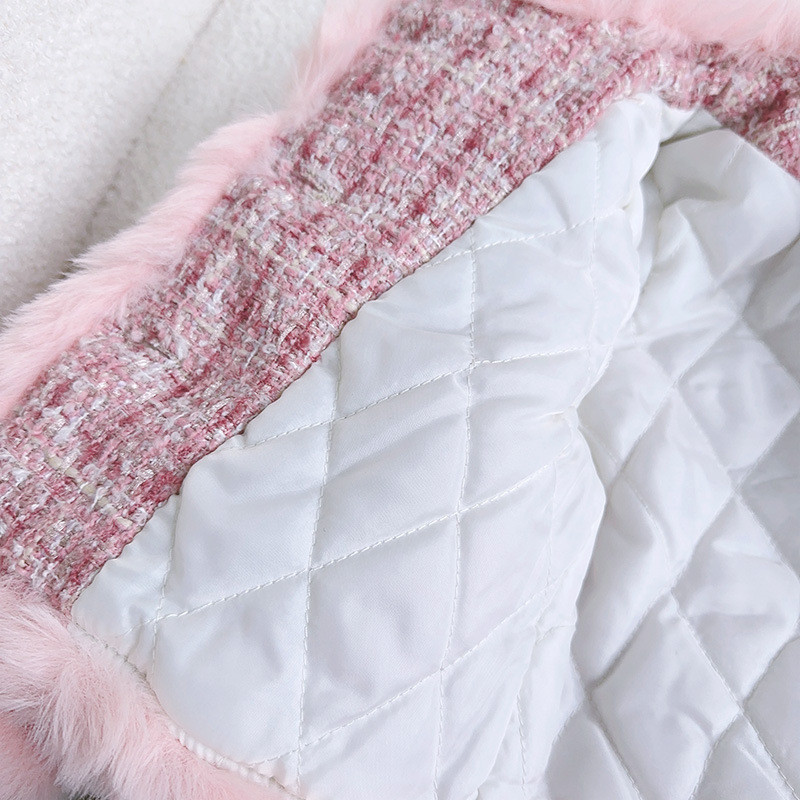 Ανοιξιάτικο Χειμώνα Κοριτσίστικο Παιδικά 2τμχ Σετ Ρούχα τουίντ Μόδα Παιδικά Κοστούμια για 1-10 Χρόνια Παιδικό παλτό με βαμβακερό τζάκετ + φούστα