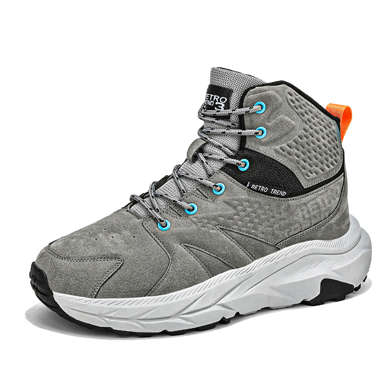 Žieminiai lauko batai Vyriški batai kulkšnis Šilti žygio batai Vyriški madingi aukštakulniai vyriški batai su platforma Laisvalaikio didelio dydžio trumpi batai