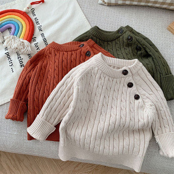 Παιδικό ριγέ πουλόβερ Μωρό φθινοπωρινό μπλουζάκι πόλο αγόρια πλεκτά ρούχα Πλεκτά πουλόβερ Παιδικά μπλουζάκια πουλόβερ για παιδιά Babi