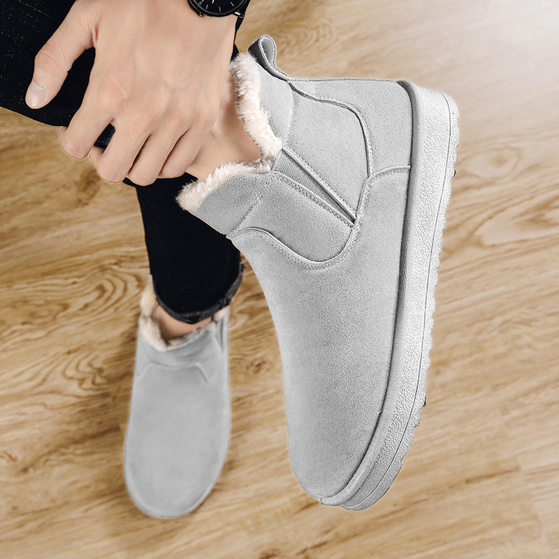 Plus Βελούδινες Μπότες Πλατφόρμας Νέα Ανδρικά Παπούτσια Χειμερινά Υπαίθρια Ζεστά Κοντά Ανδρικά Μποτάκια Κλασικά Αντιολισθητικά Μποτάκια Χιονιού