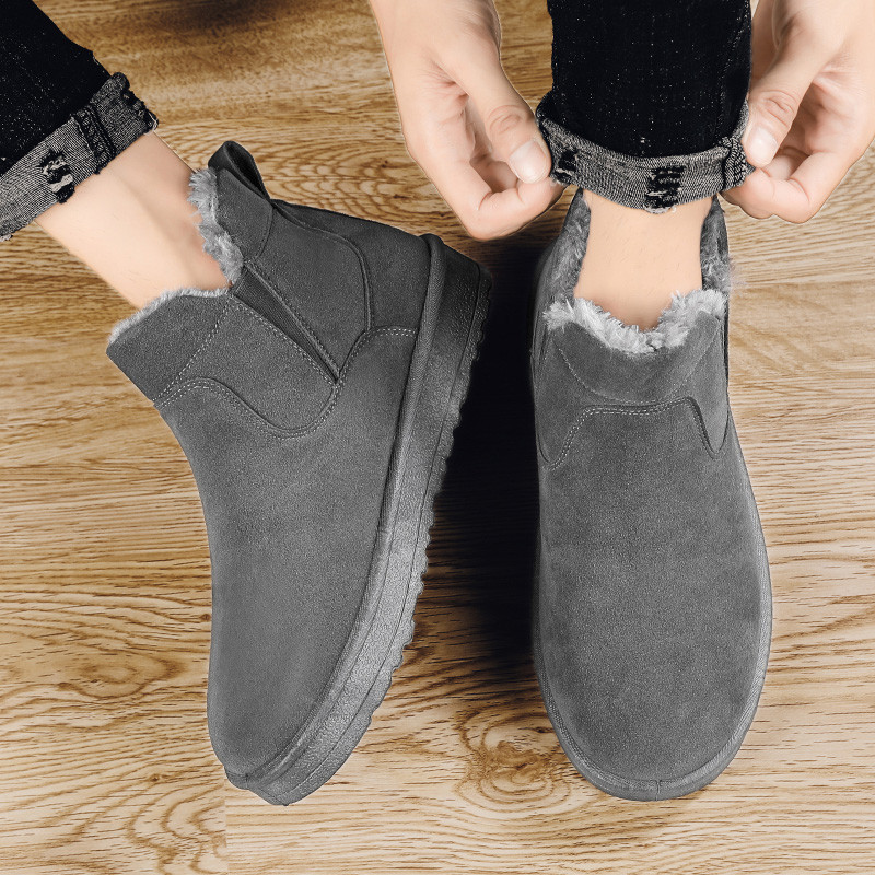 Plus Βελούδινες Μπότες Πλατφόρμας Νέα Ανδρικά Παπούτσια Χειμερινά Υπαίθρια Ζεστά Κοντά Ανδρικά Μποτάκια Κλασικά Αντιολισθητικά Μποτάκια Χιονιού