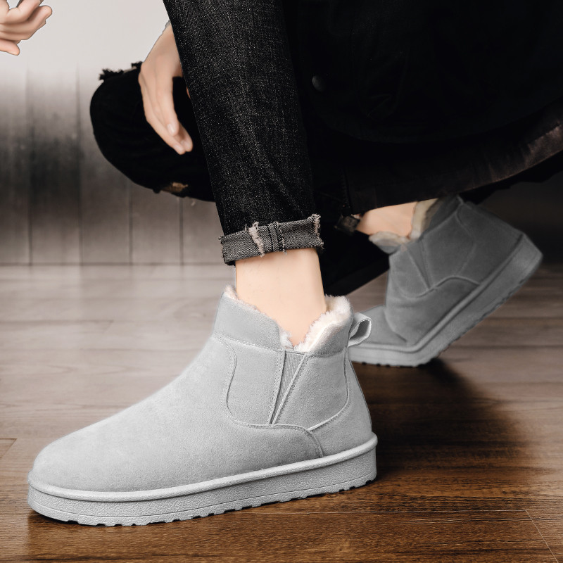 Plus Βελούδινες Μπότες Πλατφόρμας Νέα Ανδρικά Παπούτσια Χειμερινά Υπαίθρια Ζεστά Κοντά Ανδρικά Μποτάκια Κλασικά Αντιολισθητικά Μποτάκια Χιονιού