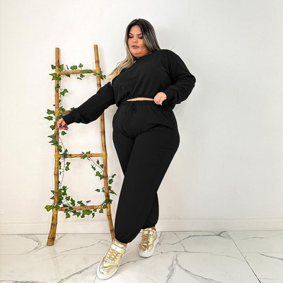 SOMOIA Γυναικεία Φούτερ + Παντελόνι Sports 2 Σετ δύο τεμαχίων Φθινοπωρινή φόρμα πουλόβερ Γυναικεία φούτερ Κοστούμι casual 2023