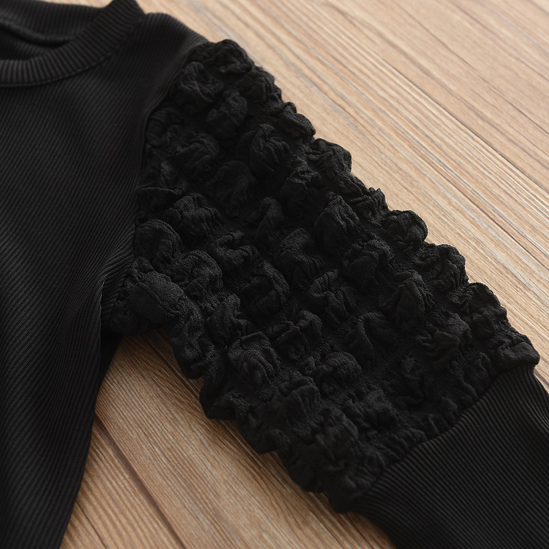 Bear Leader tüdrukute komplekt 2023. aasta sügis, uus laste ümarkaelus + ruuduline lühike seelik + müts, kolmeosaline laste moekomplekt