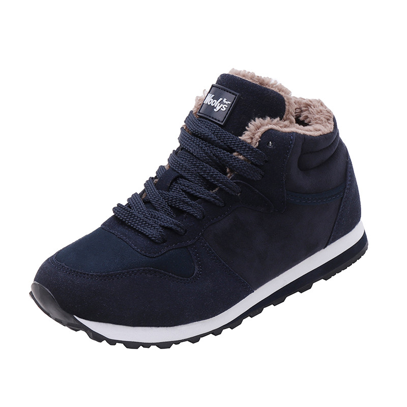 Meeste saapad Meeste talvejalatsid Mood Lumesaapad Kingad Suures suuruses Talvised tossud Pahkluu Meeste Kingad Talvesaapad Must Sinine Jalatsid
