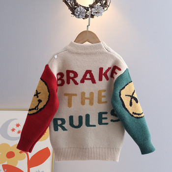 Πουλόβερ για αγόρια Φθινόπωρο Χειμώνας Παιδικά Πλεκτά Φούτερ Ρούχα για κοριτσάκια 3 έως 8 χρονών Μάλλινα μπλουζάκια Παιδικό πουλόβερ παλτό