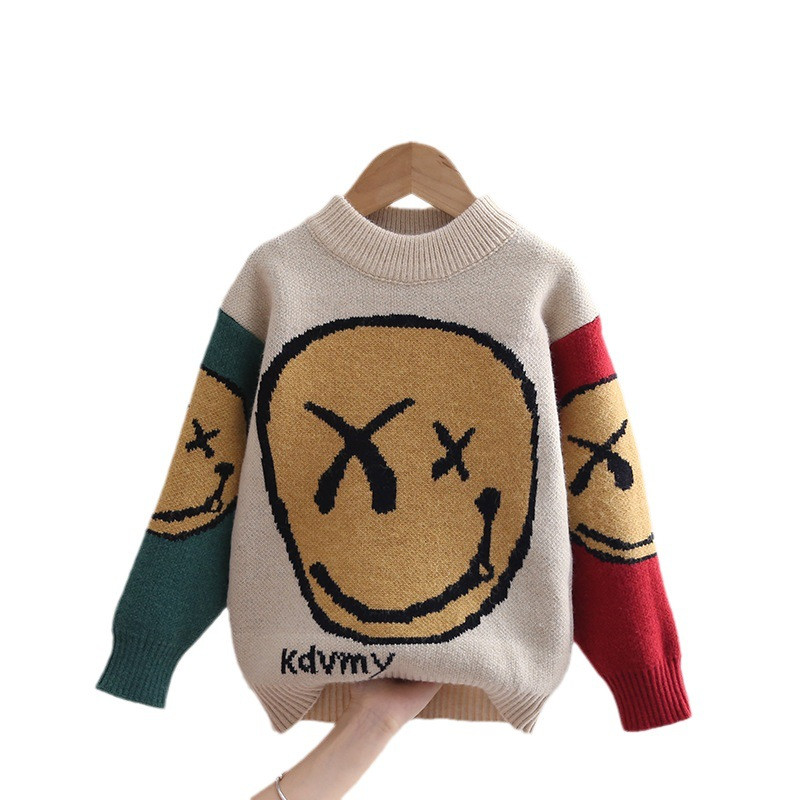 Πουλόβερ για αγόρια Φθινόπωρο Χειμώνας Παιδικά Πλεκτά Φούτερ Ρούχα για κοριτσάκια 3 έως 8 χρονών Μάλλινα μπλουζάκια Παιδικό πουλόβερ παλτό