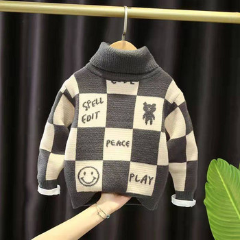 Πουλόβερ για αγόρια Φθινόπωρο Χειμώνας Παιδικά Πλεκτά Φούτερ για μωρό 1 έως 6 ετών Μάλλινα μπλουζάκια Παιδικά πουλόβερ Παλτό Πουλόβερ
