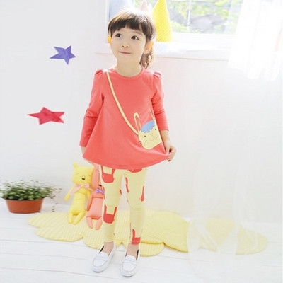 Ρούχα για κορίτσια Casual παιδικά ρούχα 2018 Φθινοπωρινά μακρυμάνικα πουκάμισα ριγέ κολάν Παιδικά κοστούμια 3 4 5 6 7 8 ετών