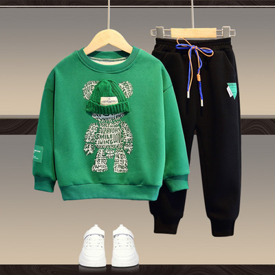 Bebeluși Fete Băieți Hanorac 3D contrast+Seturi de pantaloni de trening cu șnur Copii Trening școală Copii 2 piese Tinuta de jogging 1-13 ani