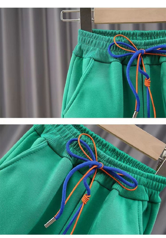 Βρεφικά κοριτσάκια Αγόρια με αντίθεση 3D φούτερ+Σετ κορδονιών Παιδική αθλητική φόρμα για παιδιά 2 τεμάχια τζόκινγκ 1-13 ετών