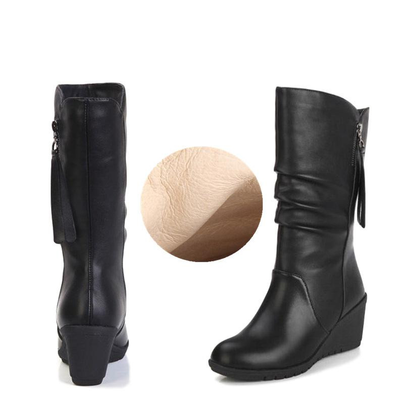 2021 noi toamnă noi cizme de modă pane cizme cu cap rotund marime mare pantofi de damă europeni și americani iarnă franjuri dimensiune 42
