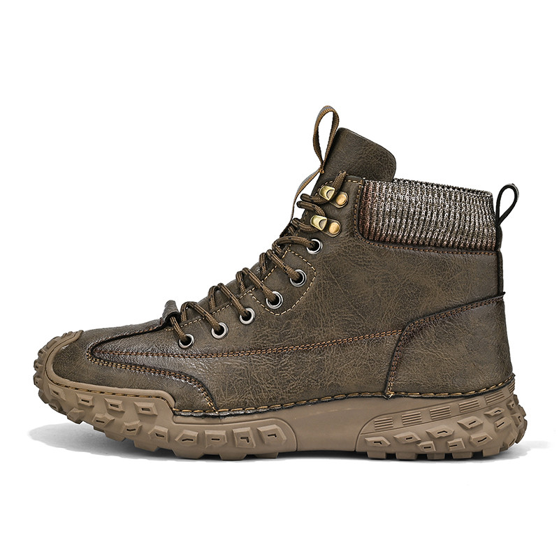 Suur suurus 46 Meeste saapad 2023 Meeste jalanõud Talvised Soojad Lühikesed Meeste Saapad Välitingimustes Libisemiskindlad Kulumiskindlad Mitmekülgsed Meeste saapad