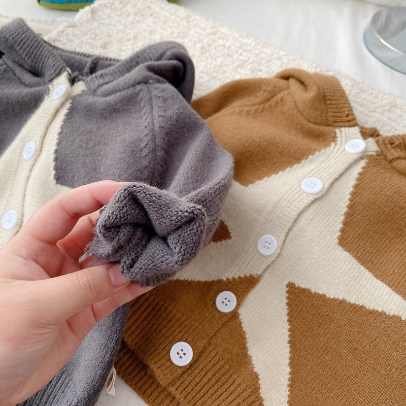 Φθινόπωρο Χειμώνας Παιδικά Πλεκτά Πουλόβερ Βρεφικά Κοριτσίστικα Ζακέτα με κουκούλα Παιδικά Ρούχα Παιδικά Αγόρια Πλεκτά Πουλόβερ 1-7 ετών