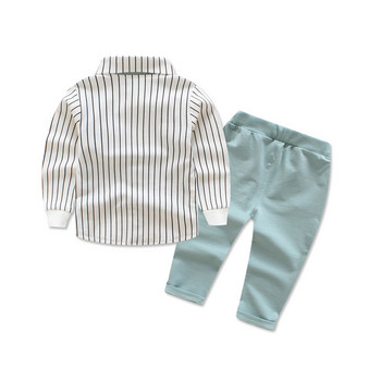 καινούργιο σετ παιδικών ρούχων baby boy βαμβακερό μπλουζάκι παντελόνι παιδικό σετ για ανοιξιάτικο αγόρι στολές κινουμένων σχεδίων 2 χρώματα 1-4 t