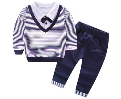 nou set haine pentru copii bebelus bumbac tricou pantaloni set copii pentru primavara baieti desene animate haine costume 2 culori 1-4 t