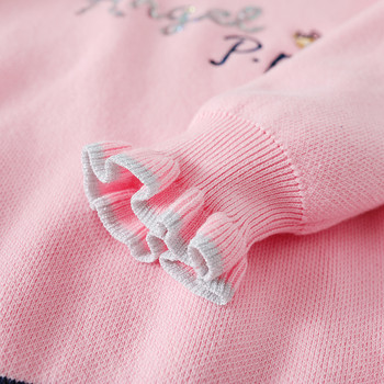 Комплект дрехи за момичета Ученическа рокля Пролет Есен Детски 2бр. Пуловер с дълъг ръкав Пола Комплект дрехи Детска училищна униформа за момичета