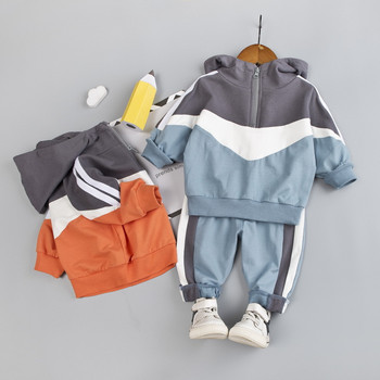 Ανοιξιάτικα Φθινοπωρινά Παιδικά Ρούχα Αγόρια Κοριτσίστικα Σετ Παιδικό Τοπ με κουκούλα + Παντελόνι 2τμχ Σετ αγοριού Βρεφικά αθλητικά ρούχα