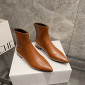 Pantofi Femei Botine la mijlocul gambei Toamna Iarna Moda Doamnelor Chelsea Fermoar Platformă Casual Motocicletă Femei Piele