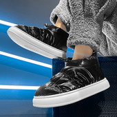 Ανδρικές μπότες 2023 Ανδρικά παπούτσια Winter Plus Βελούδινα βαμβακερά παπούτσια, μέχρι τον αστράγαλο, ζεστά ίσια μποτάκια για χιόνι Μοντέρνες κοντές μπότες για άνδρες