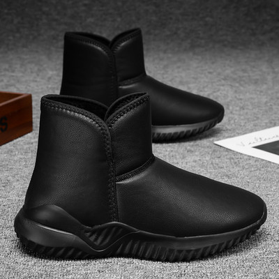 Talvised meeste lumesaapad soojad karusnahast ehtsast nahast kingad libisemiskindlad veekindlad karvased poolsaapad plüüsis kingad õues kohevad tossud