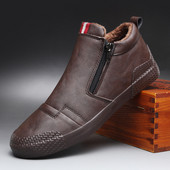 Új férfi bőrcipők Korean Trend Kényelmes Loafer Férfi Cipők Brit divat Férfi magas szárú cipők Új mokaszinok Férfi s98