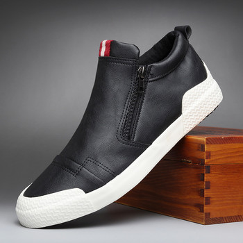 Νέα ανδρικά δερμάτινα παπούτσια Κορεατικής τάσης Άνετα Loafer Ανδρικά παπούτσια Βρετανικής μόδας Ανδρικά ψηλά αθλητικά παπούτσια Νέα μοκασίνια ανδρικά s98