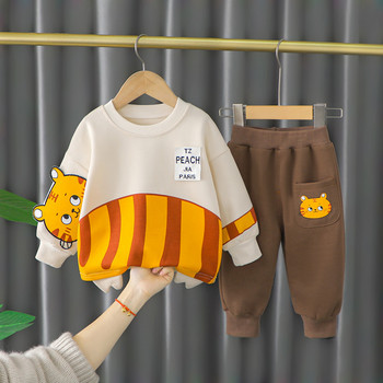Παιδικά ρούχα Μωρό χαριτωμένο μακρυμάνικο σετ δύο τεμαχίων κορίτσι αγόρι άνοιξη και φθινόπωρο Νέο αθλητικό κοστούμι κινουμένων σχεδίων Παιδικά ρούχα