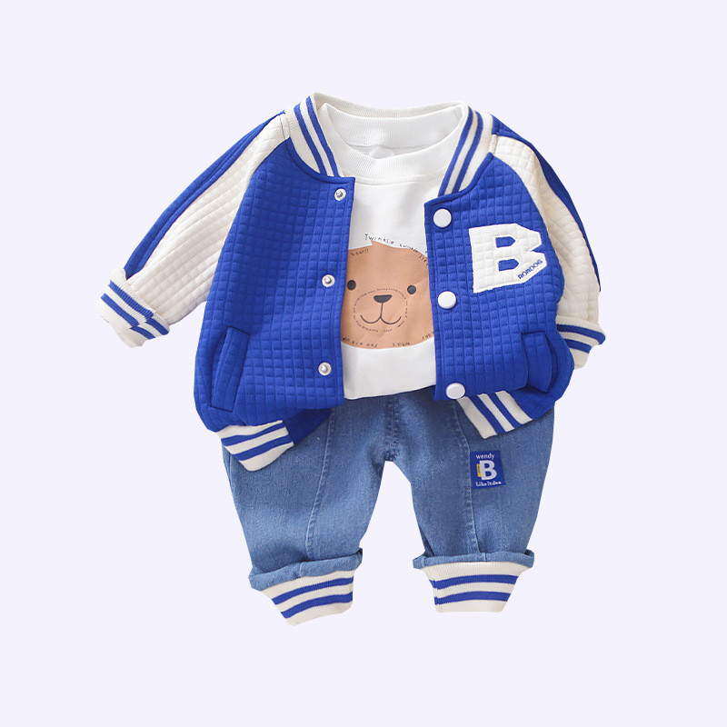 Uus kevad-sügis poisid Lasteriided Lasteriided Ülikond Jakk Mantel Püksid Puuvillased Spordidressid 2tk/komplekt 1 2 3 4 5 aastat