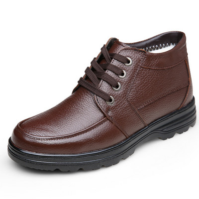 Käsitsi valmistatud meeste ehtsast nahast talvesaapad Kvaliteetsed lumesaapad Meeste poolsaapad Meestele Ärikleit Kingad Meestele