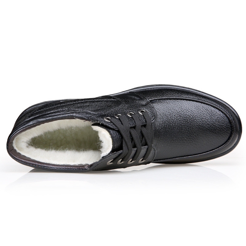 Käsitsi valmistatud meeste ehtsast nahast talvesaapad Kvaliteetsed lumesaapad Meeste poolsaapad Meestele Ärikleit Kingad Meestele