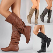 2023 Mid-Calf Boots Γυναικεία ίσια παπούτσια Άνοιξη φθινόπωρο Γυναικείες ψηλές μπότες Long Western Cowboy Boots Γυναικεία υποδήματα Μεγάλο μέγεθος 35-43