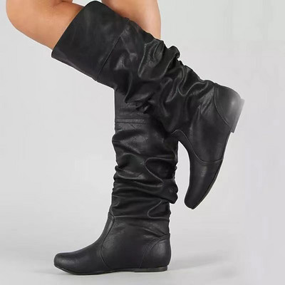 2023 Mid-Calf Boots Γυναικεία ίσια παπούτσια Άνοιξη φθινόπωρο Γυναικείες ψηλές μπότες Long Western Cowboy Boots Γυναικεία υποδήματα Μεγάλο μέγεθος 35-43
