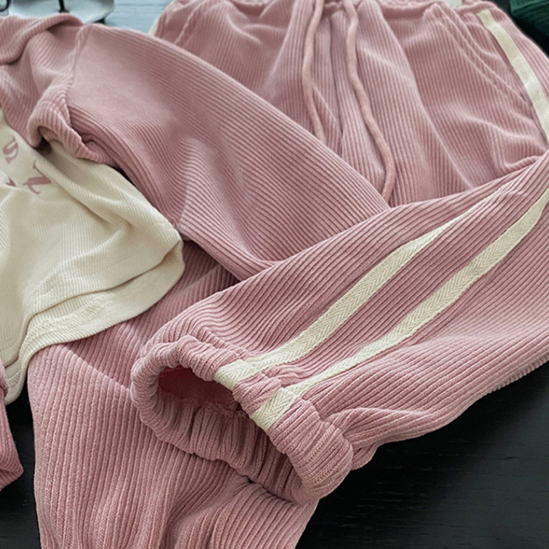 Σετ για κορίτσια Bear Leader 2023 Φθινόπωρο Νέο Letter Τεκμήριο Τοπ+Πουλόβερ με στρογγυλή λαιμόκοψη Κάλυμμα+Παντελόνι Παιδικό χαριτωμένο σετ τριών τεμαχίων