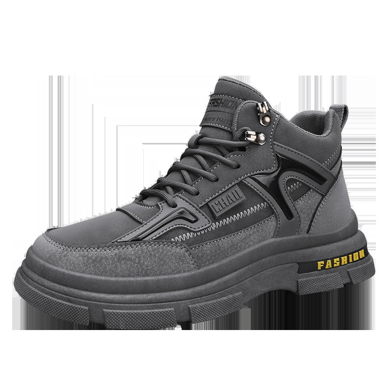 Nööritavad platvormsaapad 2023 Uued jalanõud meestele Pahkluuni ulatuvad vabaajasaapad Kuumalt müüvad Mugavad ja kulumiskindlad meeste saapad