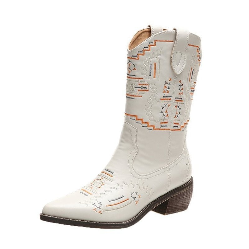 2022. aasta ehtsad Cowgirl saapad Tursked Botas Mujer Brändi Disainer Cowboy saapad Tikkima vabaajajalatsid Kasakate retrosaapad