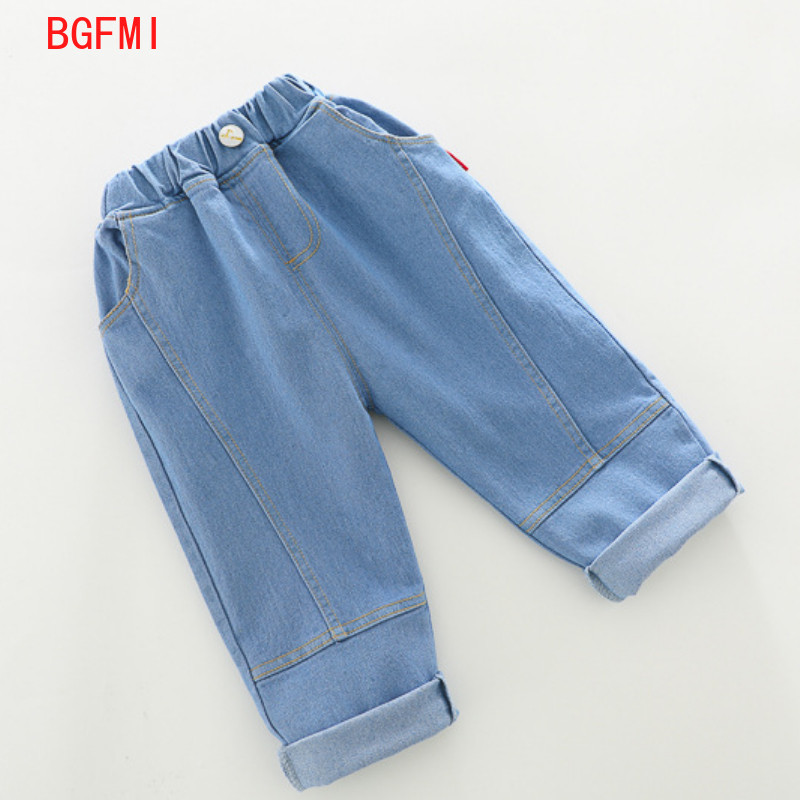 Κορεατικά παιδικά ρούχα Άνοιξη 2023 Φθινοπωρινά βρεφικά ρούχα με κουκούλα Cartoon Bear Hoody Washed Jeans Παντελόνι Κοστούμι δύο τεμαχίων 1-5Y