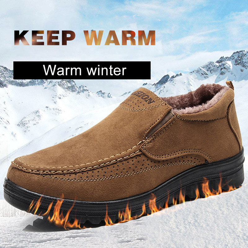 Νέες ανδρικές μπότες Keep Warm Ανδρικά χειμωνιάτικα παπούτσια Μπότες χιονιού Χειμερινά υποδήματα Μεγάλο μέγεθος 47 Slip On Ανδρικά χειμερινά παπούτσια εργασίας Сапоги