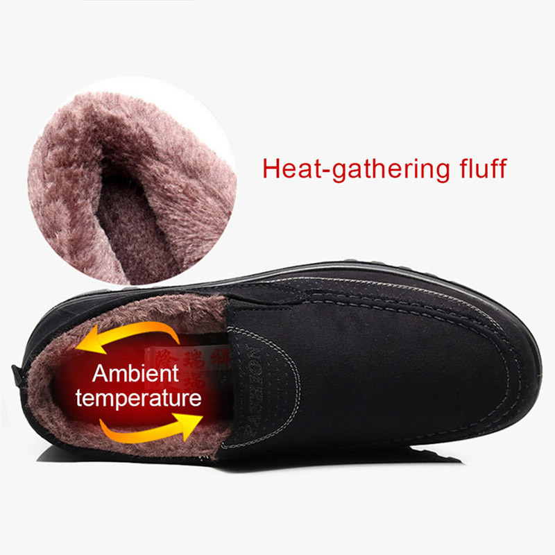 Νέες ανδρικές μπότες Keep Warm Ανδρικά χειμωνιάτικα παπούτσια Μπότες χιονιού Χειμερινά υποδήματα Μεγάλο μέγεθος 47 Slip On Ανδρικά χειμερινά παπούτσια εργασίας Сапоги