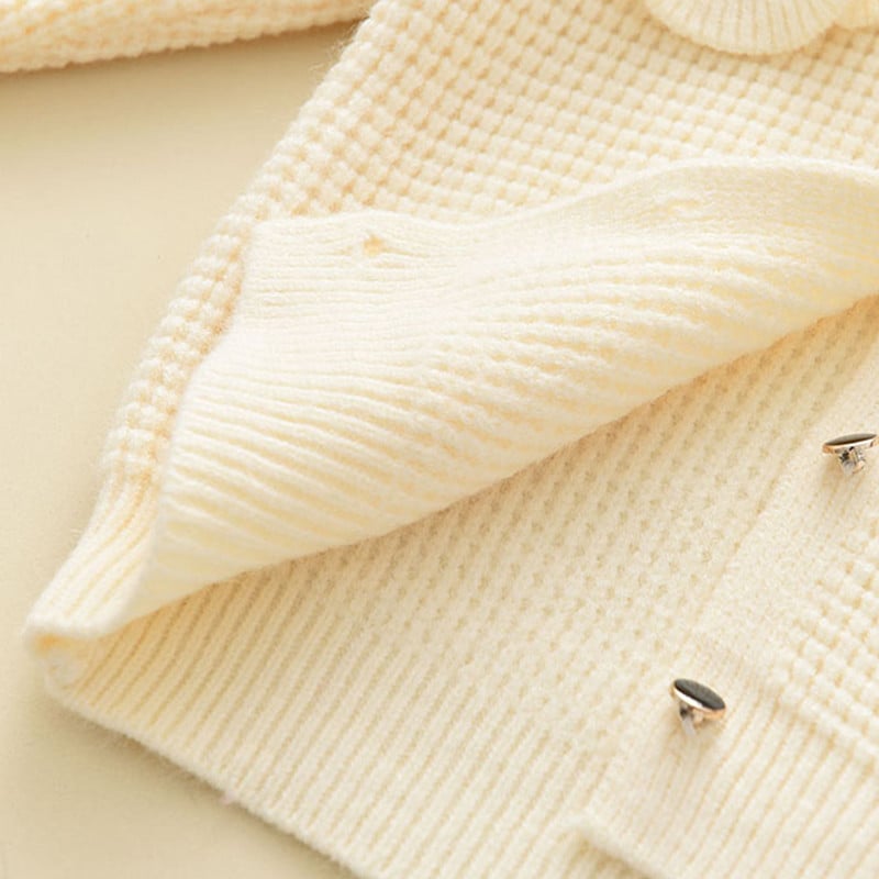 Melario tüdrukute riided sügistalvine nukukrae kampsun kardigan + ruuduline seelik kaheosaline komplekt jõuludeks Beebi tüdrukute komplektid