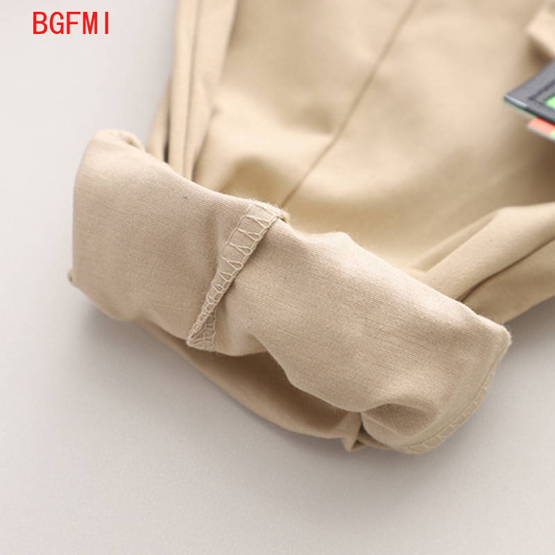 Κορεατικά ανοιξιάτικα βρεφικά ρούχα φθινοπώρου Παιδικά ρούχα ριγέ συνονθύλευμα τζιν Πουκάμισα Cargo Παντελόνια Σετ δύο τεμαχίων Παιδικά ρούχα για αγόρια