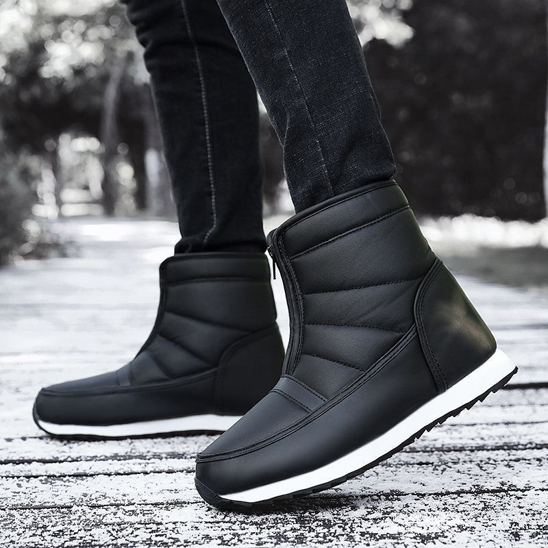 Αδιάβροχα Snow Boots Winter Men Boots Keep Warm Χειμερινές μπότες Αντιολισθητικά παπούτσια στον αστράγαλο Ανδρικά παπούτσια Chaussure Homme Μέγεθος 36-46