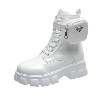 2023 Бели ботуши Зимни обувки Дамски ботуши Анкели Готически обувки Ботуши на платформа Снежни ботуши Дамски големи размери Топли боти