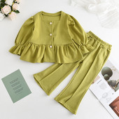 Melario Σετ για κορίτσια Φθινοπωρινό casual αθλητική μπλούζα για κορίτσια Top+Pants Αθλητικά Σετ Βρεφικά ρούχα Ανοιξιάτικα ρούχα για νήπια