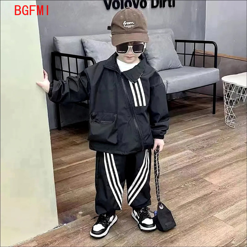 Κορεατικά Παιδικά Αθλητικά Ενδύματα 2-14 Y New Girl Fashion Clothes Κοστούμι αθλητική φόρμα άνοιξη φθινόπωρο για αγόρια μπουφάν παντελόνι 2 τμχ Σετ για εφηβικούς