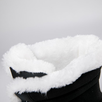 2023 Нови зимни ботуши за сняг Мъжки дамски топли памучни обувки Ежедневни къси ботуши Водоустойчиви противоплъзгащи се велурени ботуши Ботуши до средата на прасеца 36-45