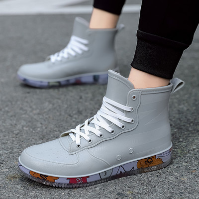 Meeste vihmasaapad Mood Trendikad alasti saapad Libisemisvastased Töökokakingad Vastupidavad veekindlad kummist kalastusjalatsid Meeste tossud 2023Uued